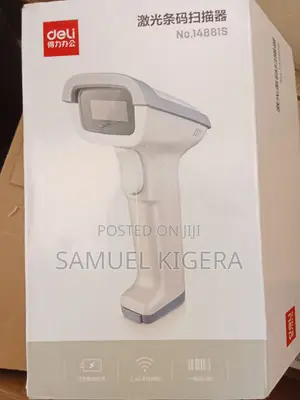 Deli 14881S Wireless Barcode Scanner – Rechargeable 1D Laser Scanner