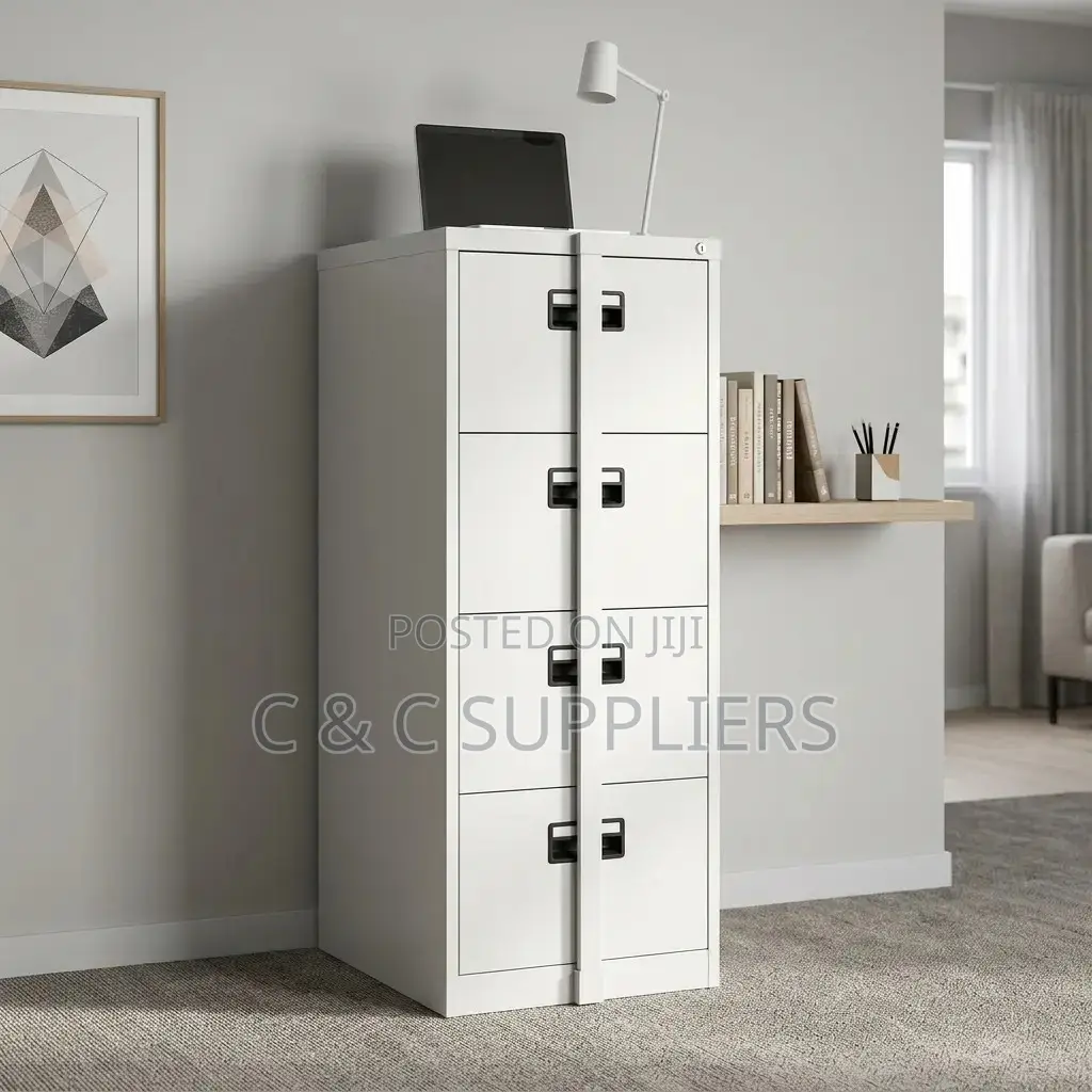 4-Drawer Cabinet With Security Bar