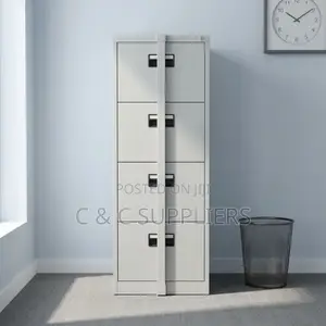 4-Drawer Cabinet With Security Bar