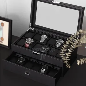 24 Slots Leather Watch Organizer