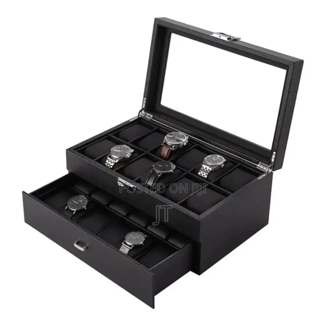24 Slots Leather Watch Organizer