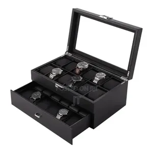 24 Slots Leather Watch Organizer
