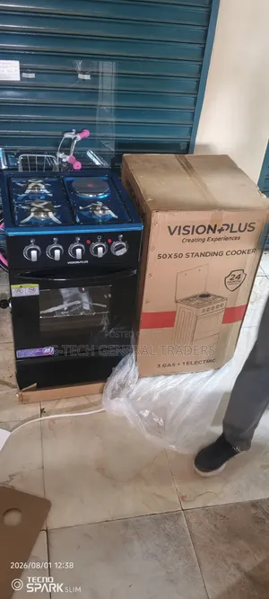 Visionplus 3gas+1hotplate 50*50 Standing Cooker Electric Oven