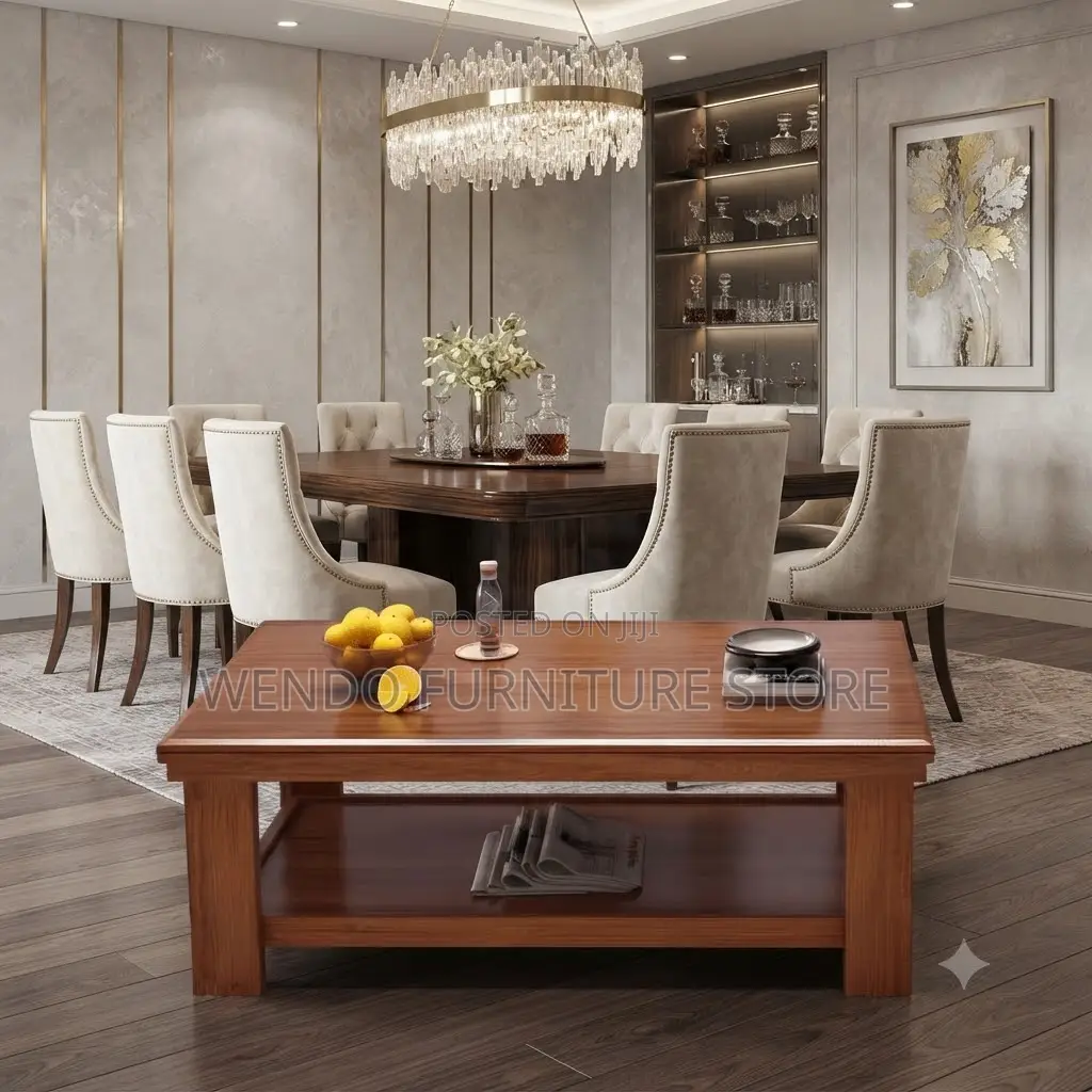 Coffee Table; Mahogany Finished Executive Coffee Table