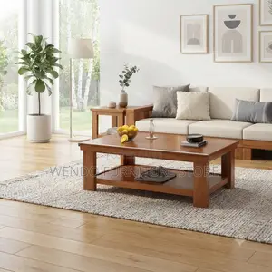 Coffee Table; Mahogany Finished Executive Coffee Table