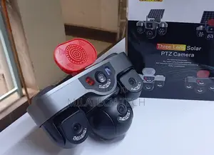 4G Solar Security Camera Outdoor Triple Lens Waterproof
