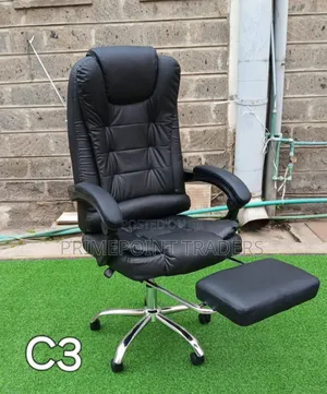 Premium High-Back Managerial Office Chair With Footrest
