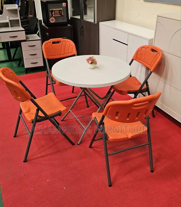 4-Seater Outdoor Heavy Duty Plastic Set - thumbnail 2