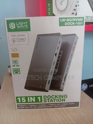 Lightwave LW-M2/NVME 15-in-1 USB-C/Thunderbolt Docking Station