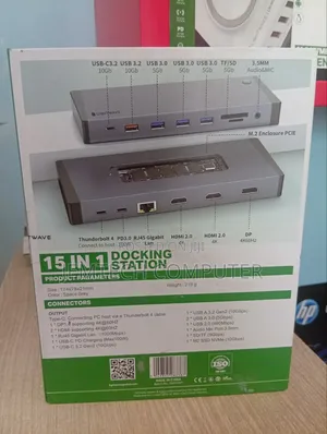 Lightwave LW-M2/NVME 15-in-1 USB-C/Thunderbolt Docking Station