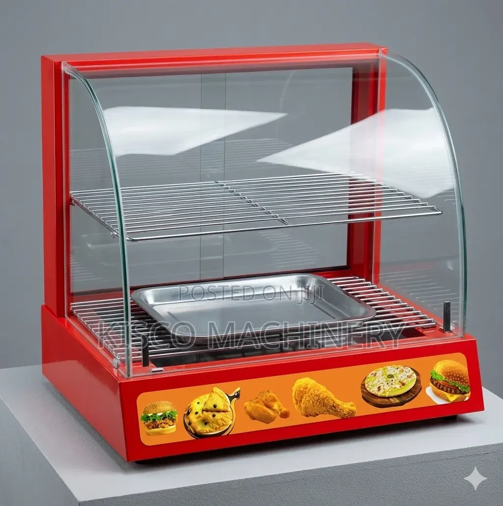 2-Tray Electric Chips and Snacks Display Warmer Cabinet/Food Warmer