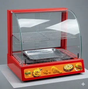 2-Tray Electric Chips and Snacks Display Warmer Cabinet/Food Warmer