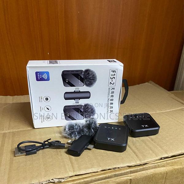 F11-2 Dual Wireless Neck Mic Vlogging 3-in-1Dual Mic System for iPhon