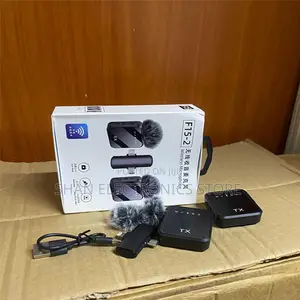 Plug Play Type-C SmartphonesF112-Wireless Lavalier Mic3-in-1Dual Mic