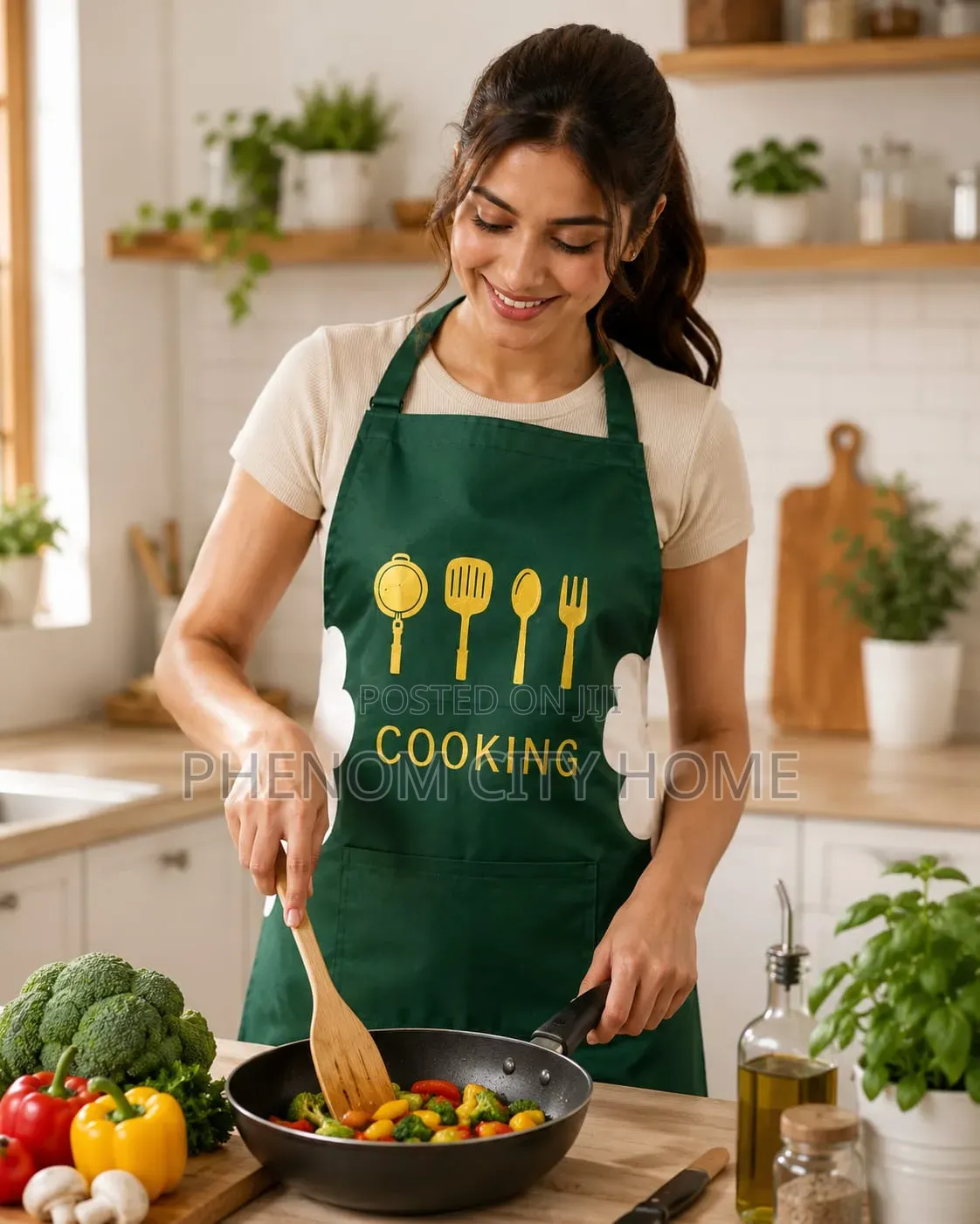 1pc Cooking Apron,waterproof Kitchen Apron