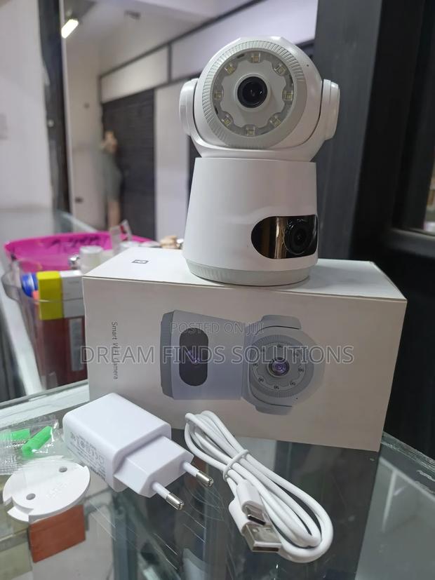 V380 Pro Dual-Lens Smart WiFi Camera – Resolution Indoor Nanny Cam - main view