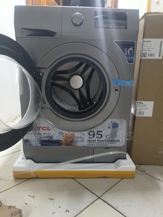 Wash and Spin TCL 12KG Automatic Front Load Washer - main view