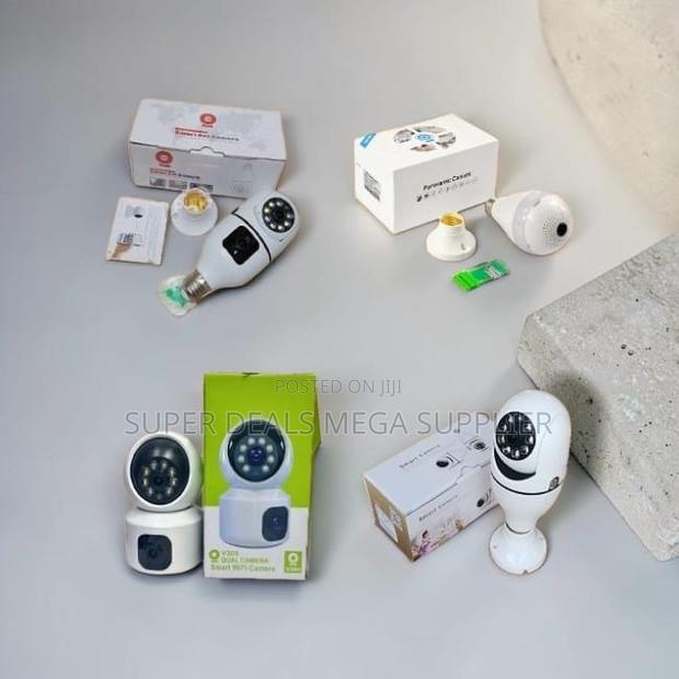 Advanced Rotating Single Dual Lens Wifi Bulb Cameras-Wholesale Price