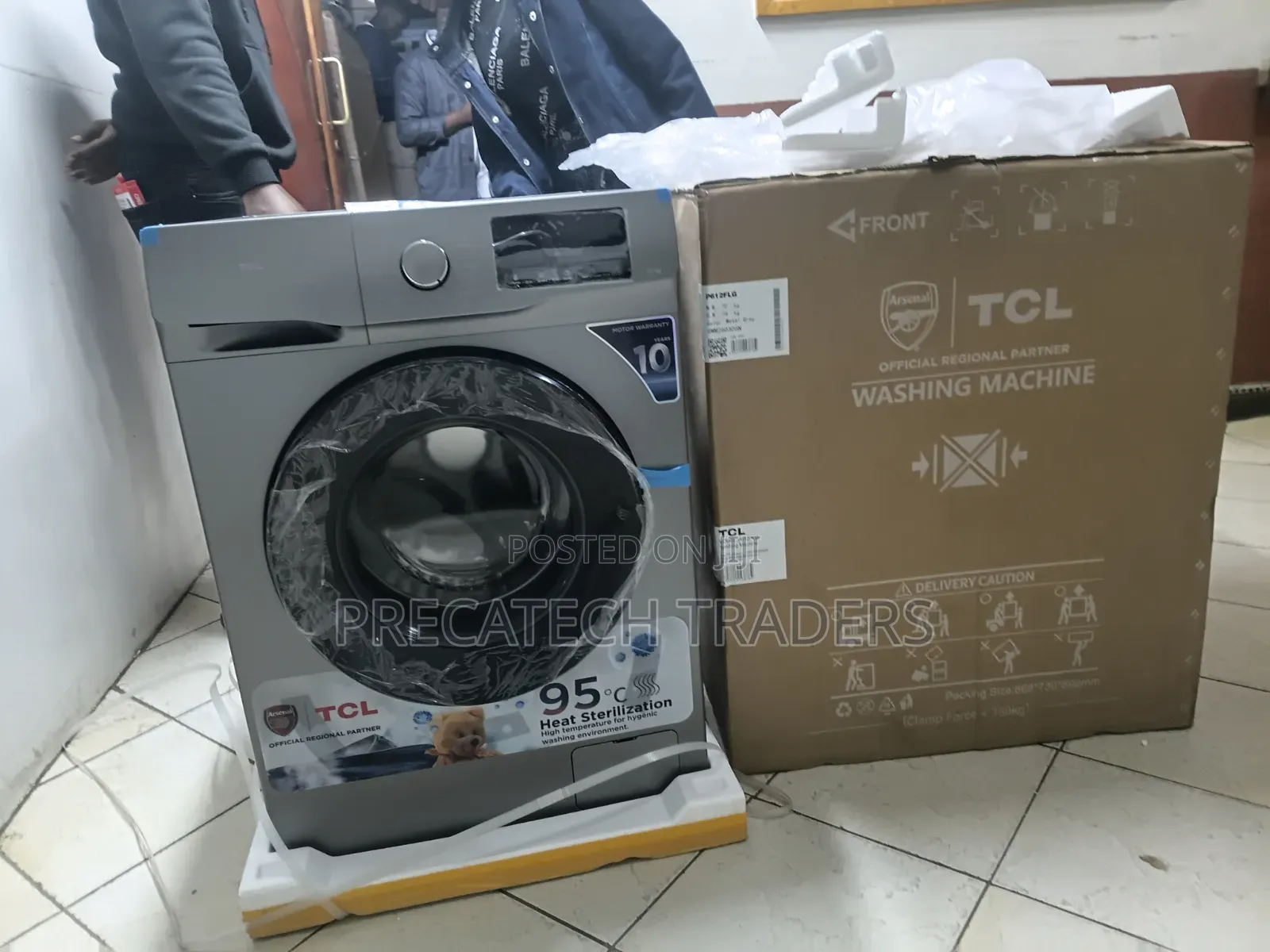 TCL 12KG Smart Front Load Washing Machine – Grey