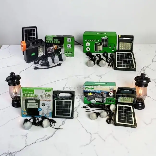 Affordable Portable Home Solar Lighting System Kits With Led Bulbs
