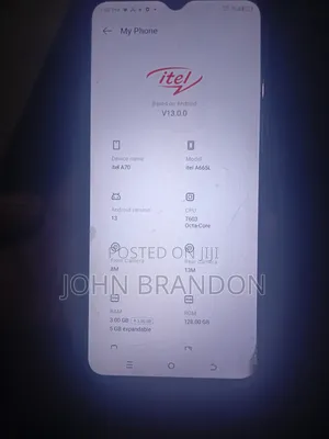 Itel A70 128 GB Blue