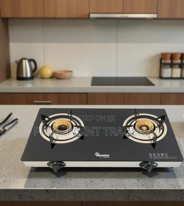 Ramtons 2-Burner Super Slim Ceramic Glass Gas Cooker RG/537 – Energy