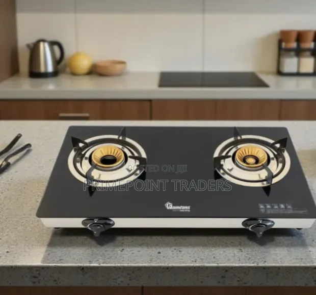 Ramtons 2-Burner Super Slim Ceramic Glass Gas Cooker RG/537 – Energy