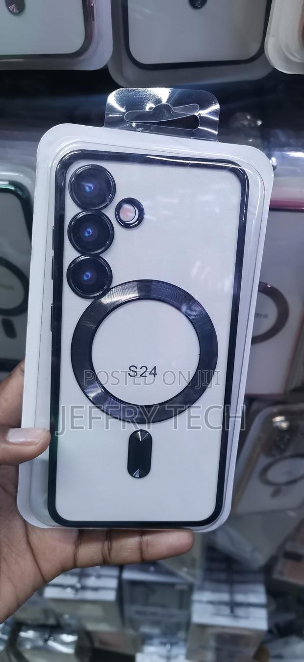 Magnetic Shockproof Phone Case With Black Electroplated Edges - main view