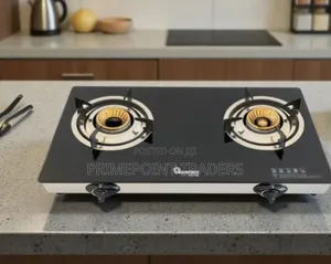 Ramtons RG/537 Table Top 2-Burner Gas Cooker Ceramic Top Auto Ignitio