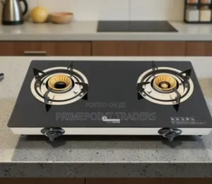 Ramtons RG/537 Table Top 2-Burner Gas Cooker Ceramic Top Auto Ignitio