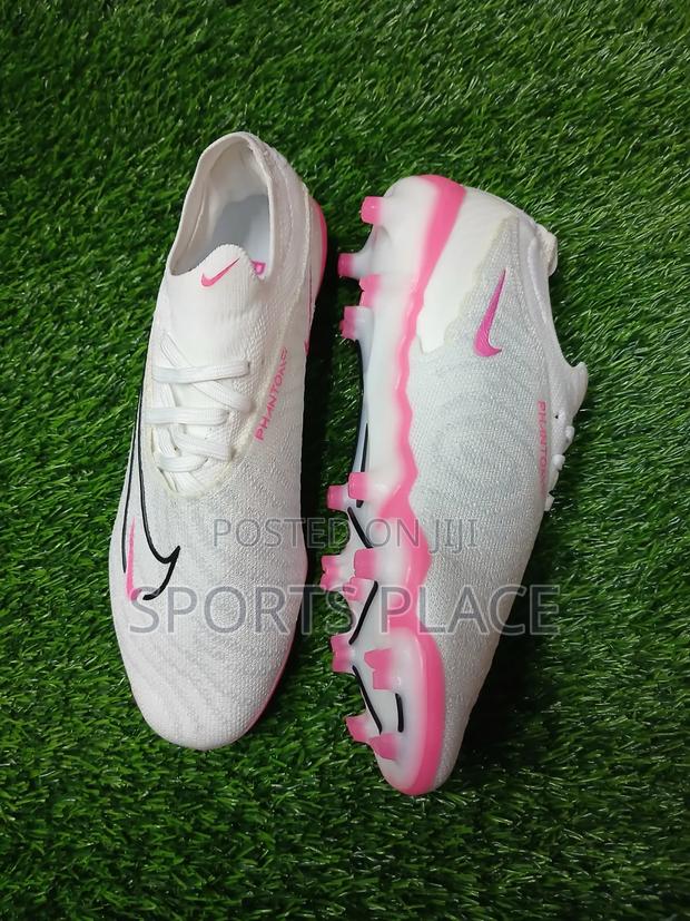 Nike Phantom GX White Pink Low Cut FG Boots - thumbnail 2
