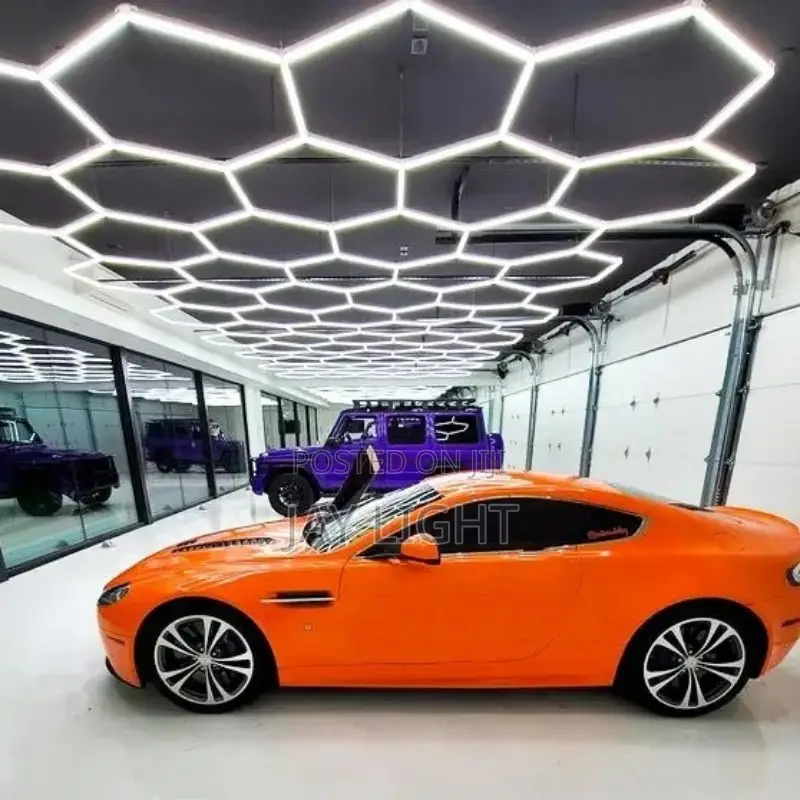 Surface Mounted LED Hexagon Garage Ceiling Light for Workshop