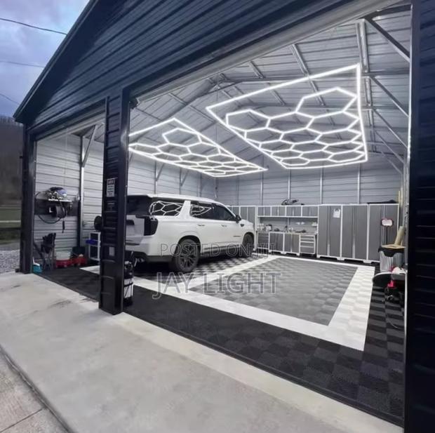 Workshop Ceiling Light for Car Wash Shop Honeycomb LED Light - main view