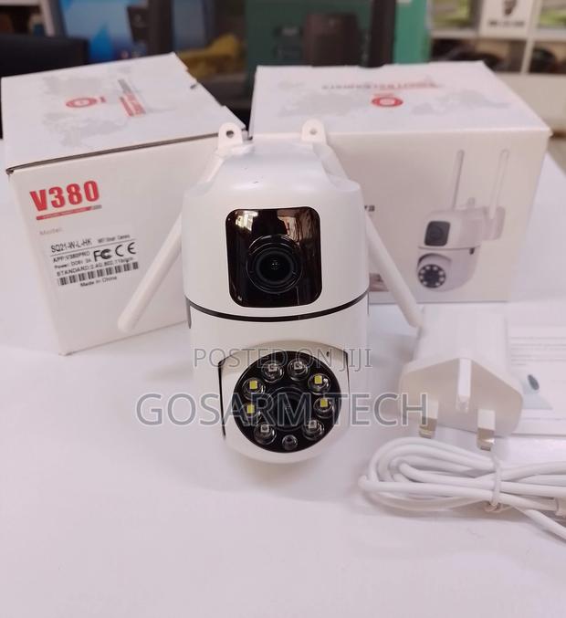Dual Lens,Wifi AC Powered PTZ Smart Camera V380 Pro