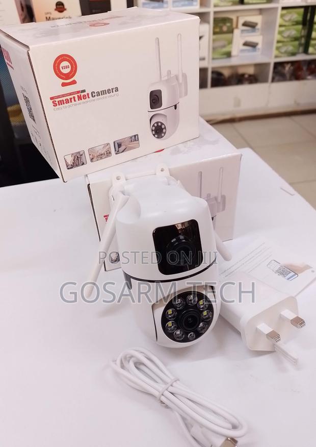 Wall Mountable V380 Wifi Dual Lens AC PTZ Camera