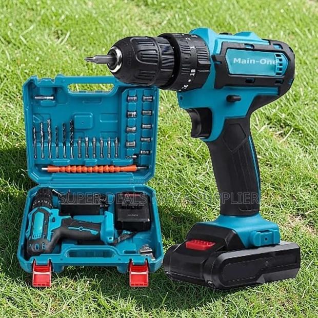 Variable Speed Main-One Cordless Drill With Free Drill Bits