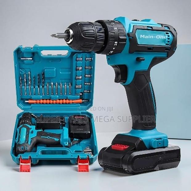 Lightweight Compact Main-One Cordless Drill With Free Drill Bits - main view