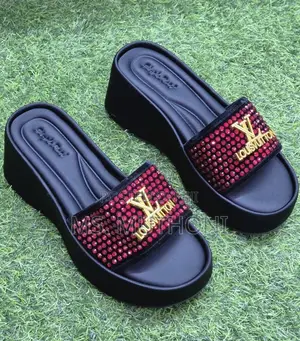 Comfortable Rhinestone-Embellished Wedges Size 37-41