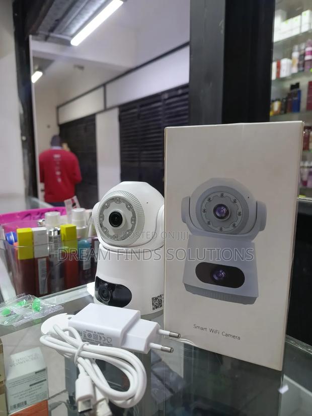 Dual-Screen Smart Home Security Camera – HD Wireless Nanny Camera - main view