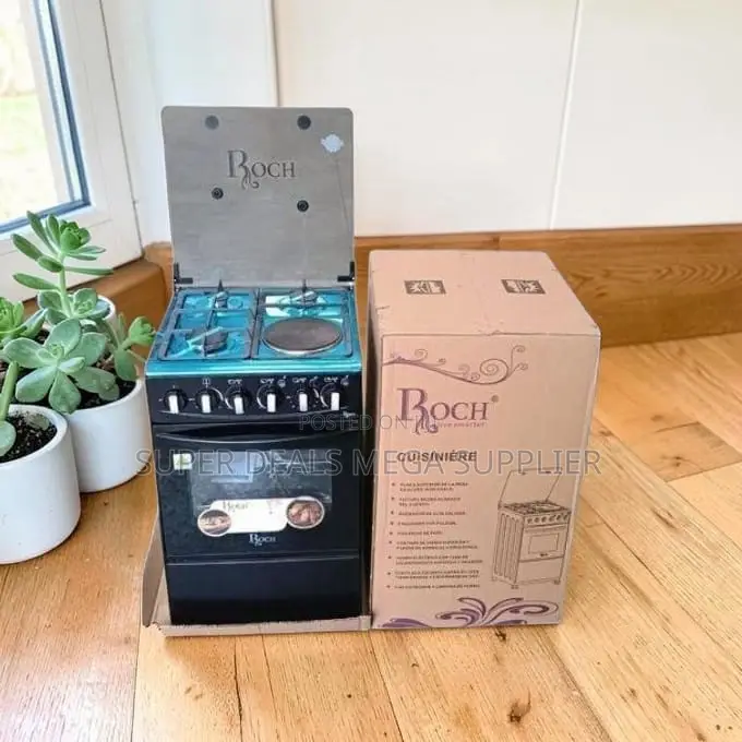 Innovative Long-Lasting 3 Gas Burners+1 Hotplate Free Standing Cooker