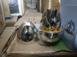 Egg-Shaped 24-Piece Stainless Steel Cutlery Set