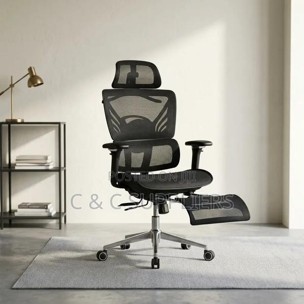 Executive Mesh Chair With Footrest - thumbnail 2