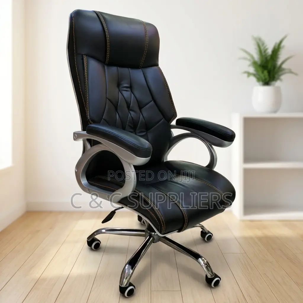 Ergonomic Leather Secretary Chair.