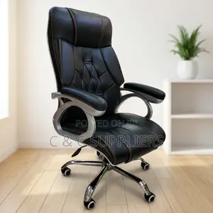 Ergonomic Leather Secretary Chair.