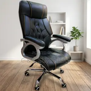 Ergonomic Leather Secretary Chair.