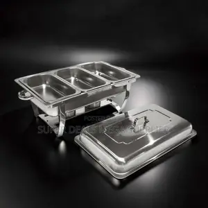 Factory Prices 11L Stainless Steel Triple Chafing Dish