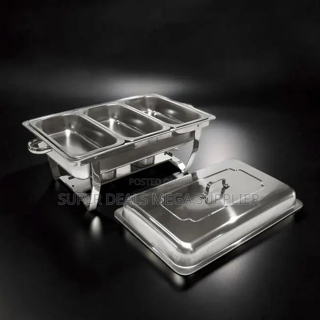 Factory Prices 11L Stainless Steel Triple Chafing Dish