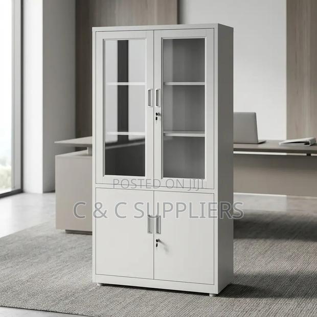 2-Swing Door Half Glass Cabinet - thumbnail 3
