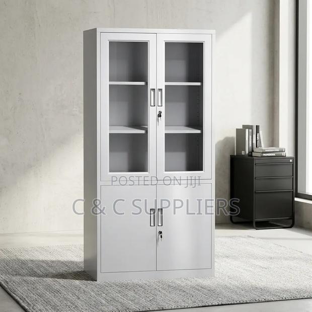 2-Swing Door Half Glass Cabinet - thumbnail 5