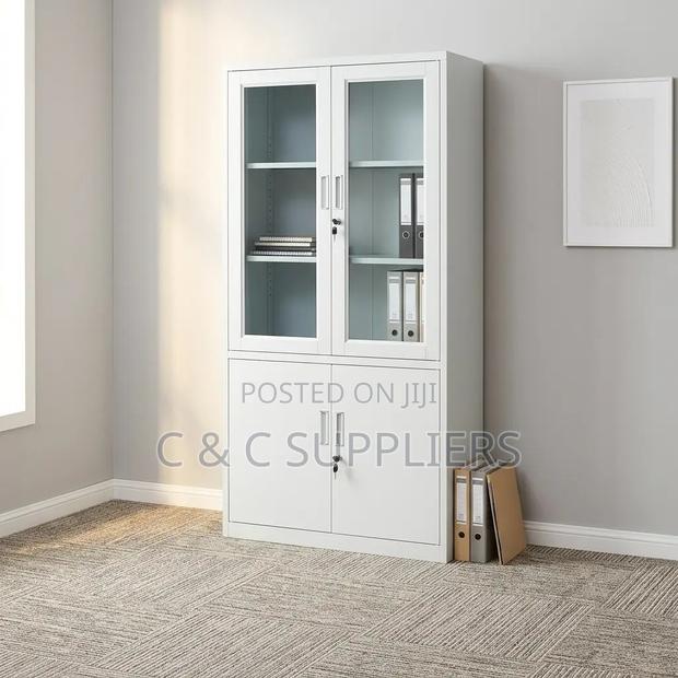 2-Swing Door Half Glass Cabinet - thumbnail 4